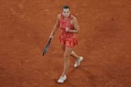 Aryna Sabalenka pictured at the 2024 French Open